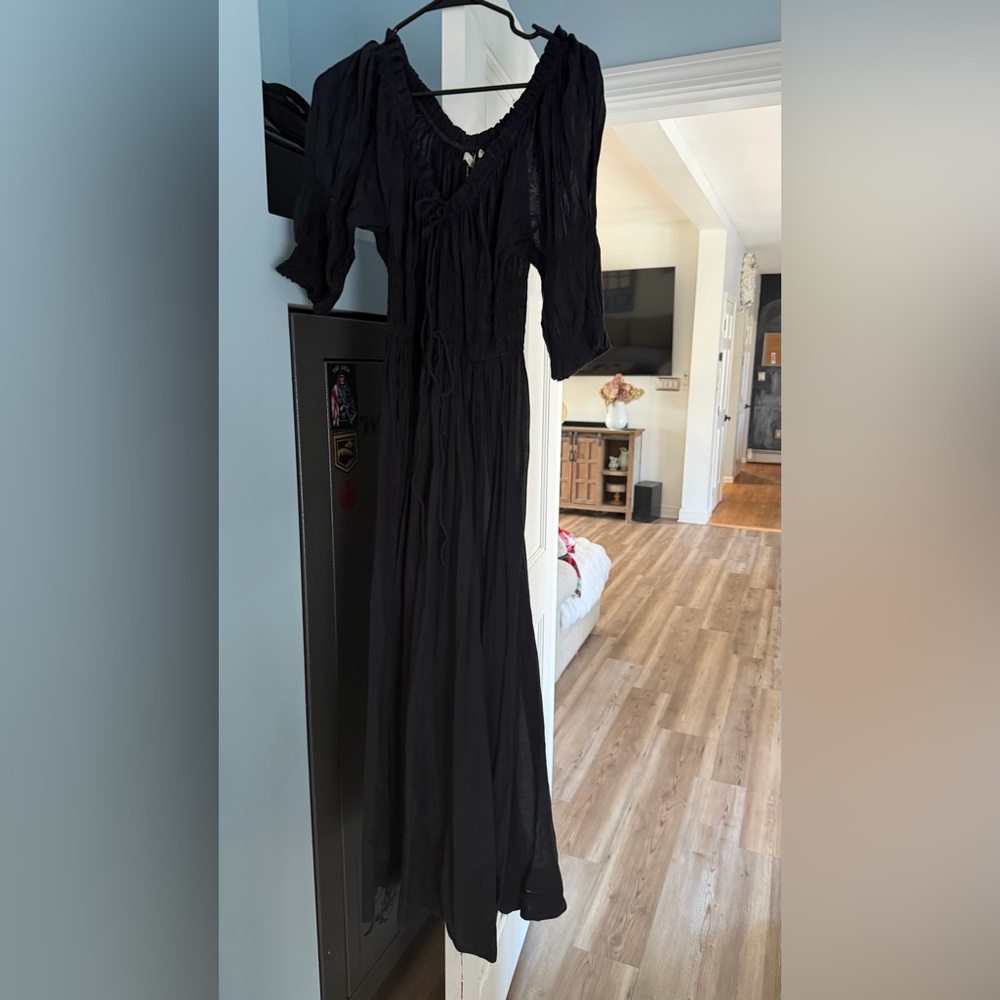 Doen navy Boho Maxi Dress